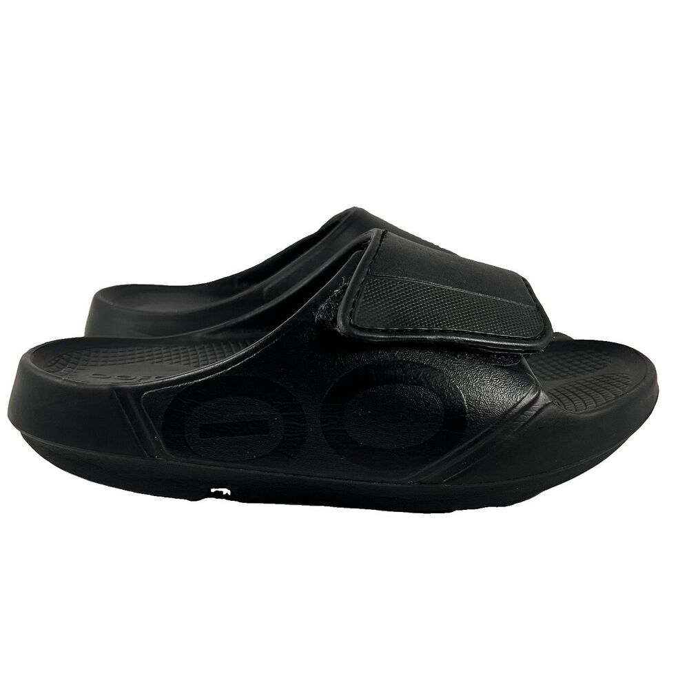 Oofos Ooahh Sport Flex Recovery Slides Adjustable Sandals Women's Size 8